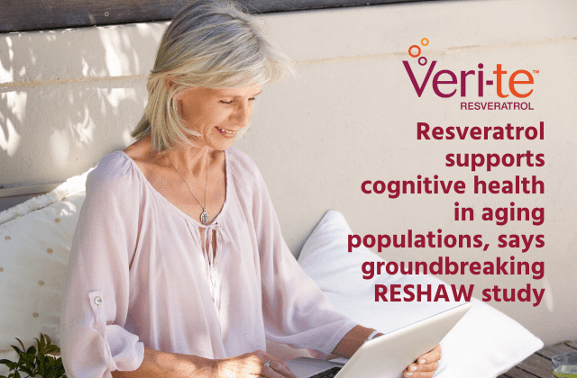 Resveratrol supports cognitive health in aging populations, says groundbreaking RESHAW study